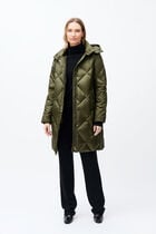 Gavone puffer coat light green woman