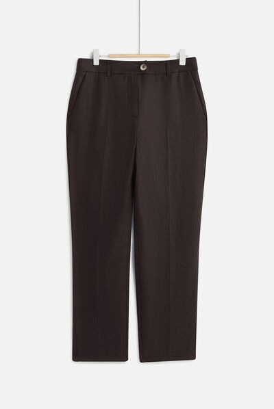 pantalon randy marron fonce femme