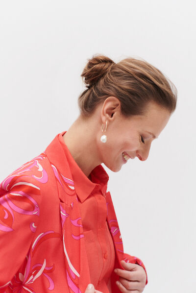 veste thais rouge clair femme