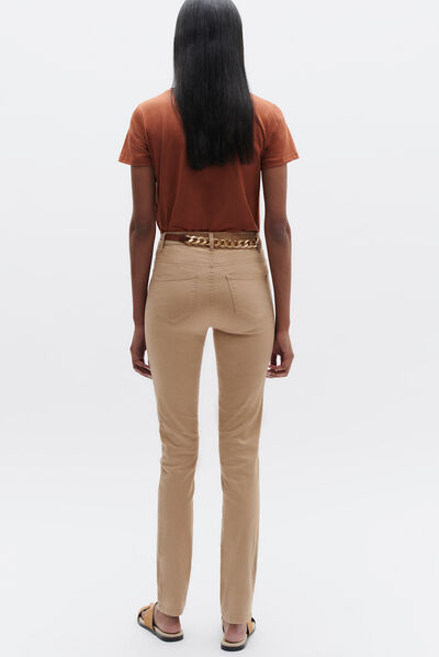 pantalon craig beige femme