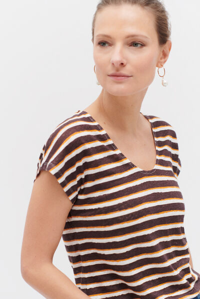 t-shirt murina marron fonce femme