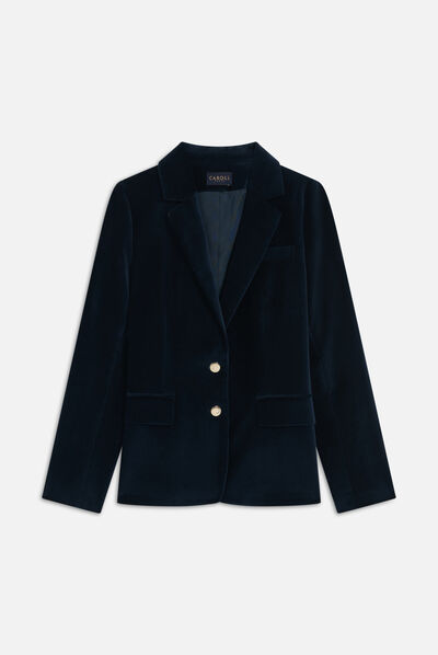 Blazer vambre blu navy donna