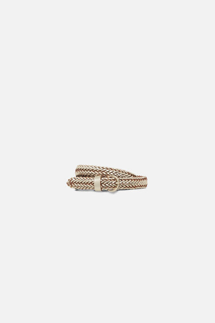 Ceinture bexy 100% cuir de vachette couleur or femme