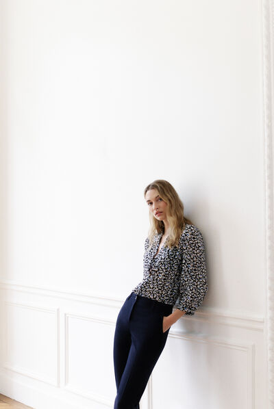 chemisier dixon bleu marine femme