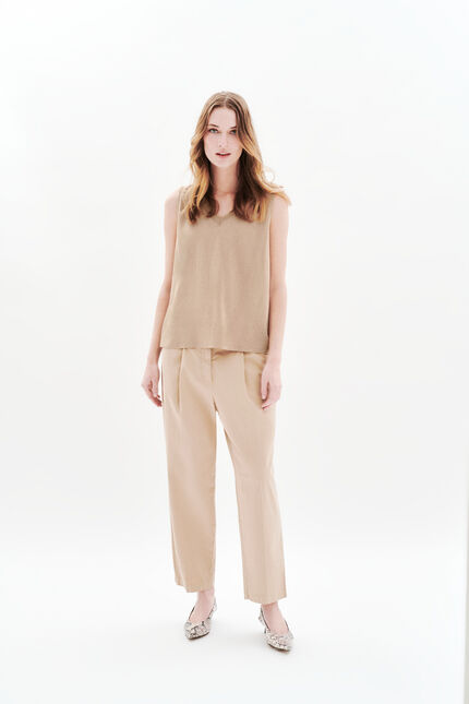 Tjina T-shirt taupe vrouw