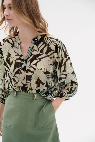 Blusa Samantha negro mujer