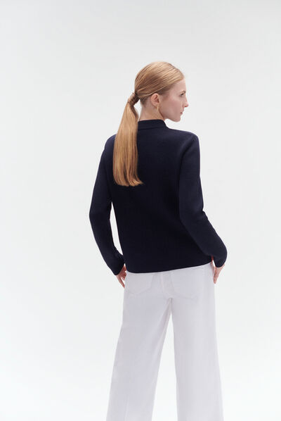 gilet manon bleu marine femme