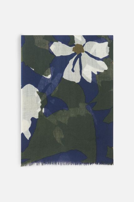 Foulard barbara bleu marine femme