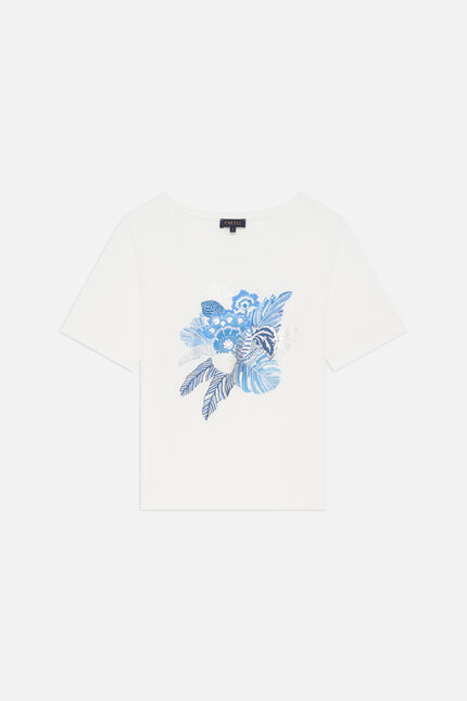 T-shirt Tedouard blu elettrico damen