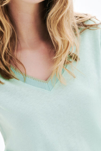 Camiseta jin verde claro mujer