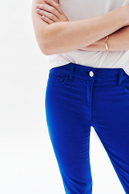 pantacourt mason bleu roi femme