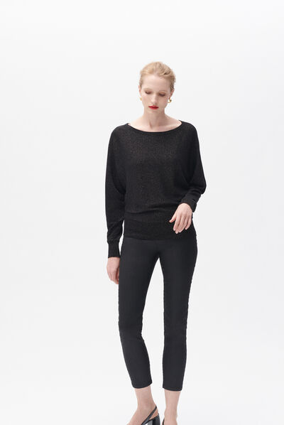 Pantalon ptristan noir femme