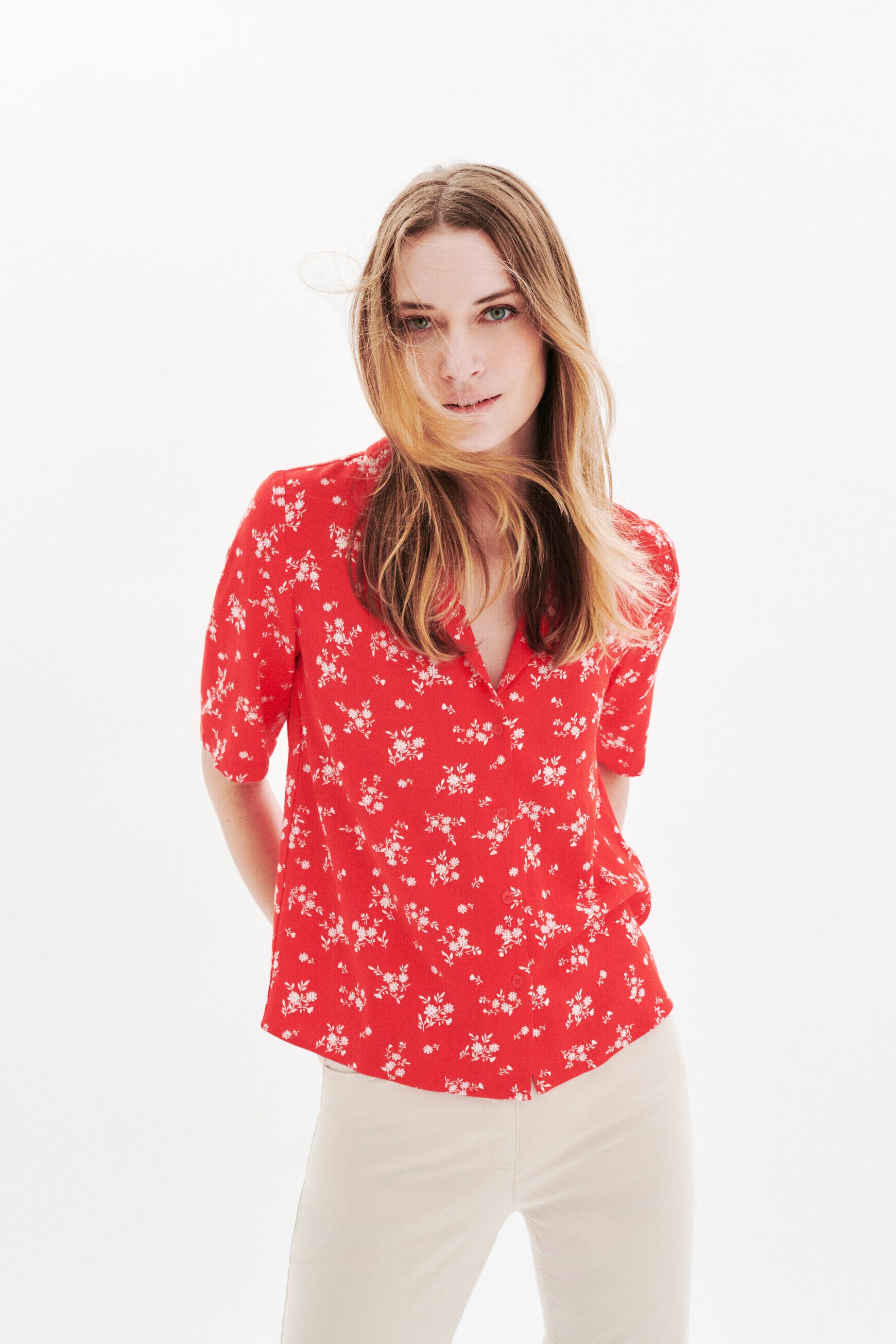 Chemise Ctifanny rouge femme