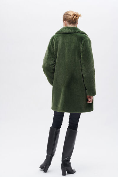 Manteau glovis vert clair femme