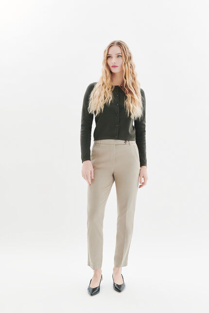 Gilet Mwindsor vert kaki femme
