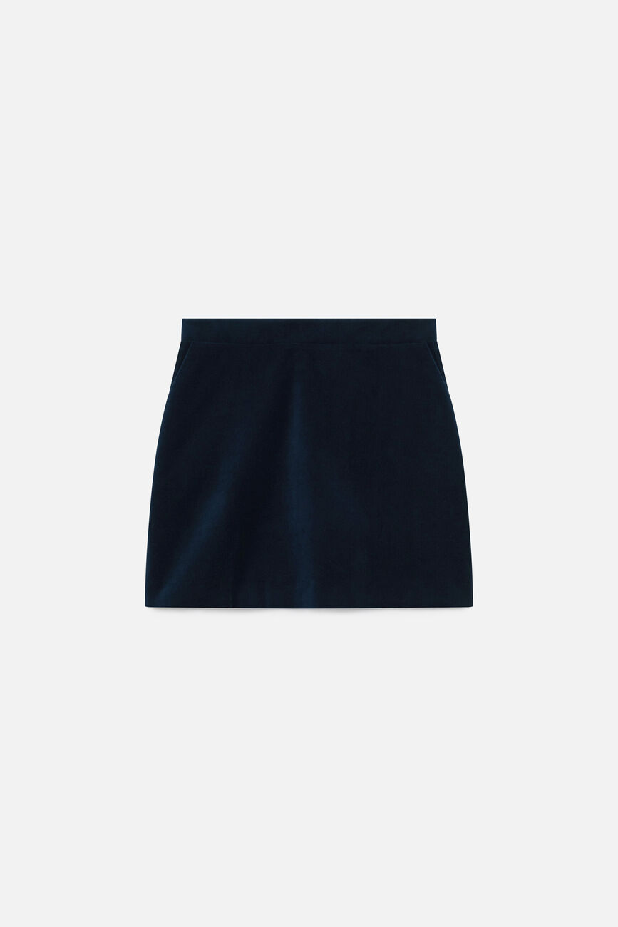 Gonna Janette blu navy donna