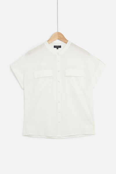 camisa allan marfil mujer