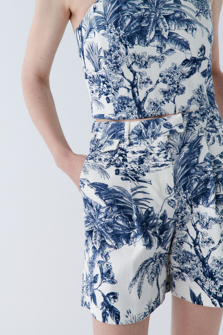 Short solcana bleu marine femme