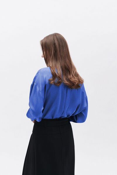 Camisa cabin2 azul eléctrico mulher