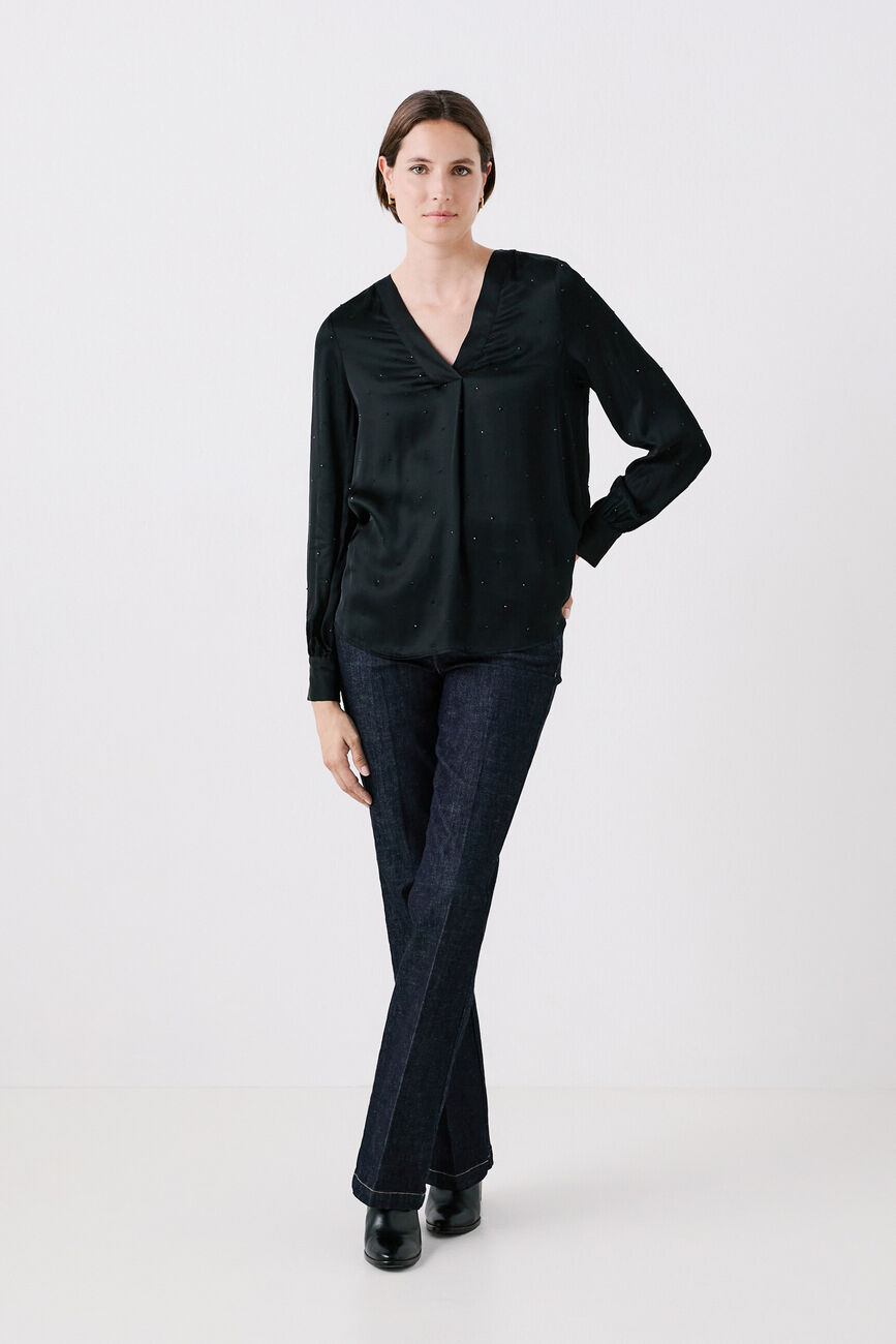 Blouse cmilana noir femme
