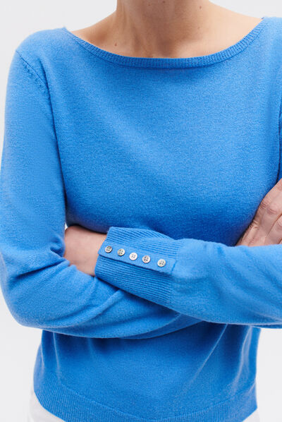 pull sofia bleu electrique femme