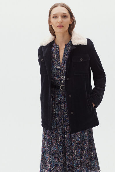 veste noemie bleu marine femme