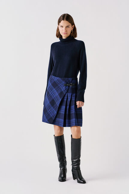 Jupe margaret bleu electrique femme