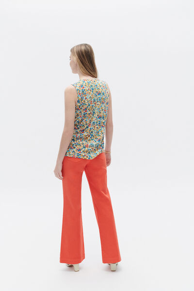 T-shirt suzanne jaune or femme