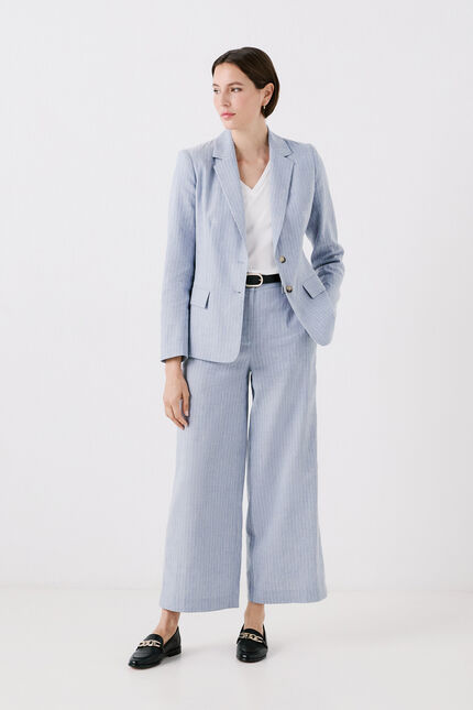 Veste voilier bleu ciel femme