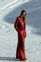 Pchristmas trousers red woman