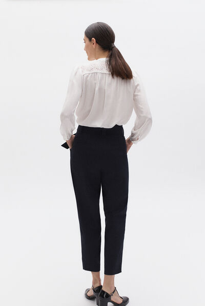 Broek Billy marineblauw vrouw