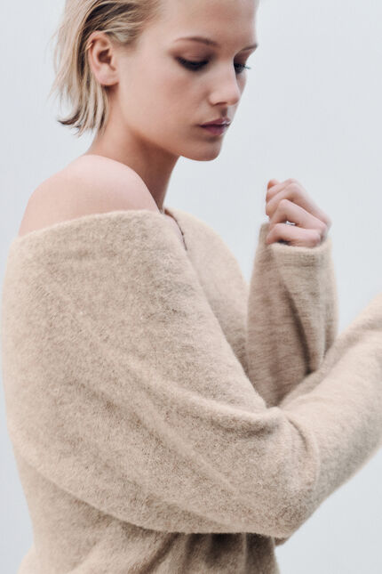 Pull Mterry made in Italy sable femme