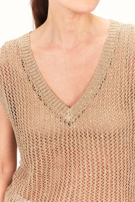 Pull manhattan couleur or femme