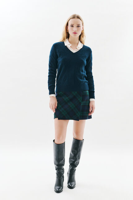 mlise trui marineblauw vrouw