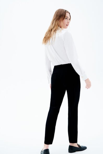 pantalon pgautier noir femme Pantalon pgautier noir femme