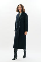 Gabanone2 coat 100% wool navy blue woman