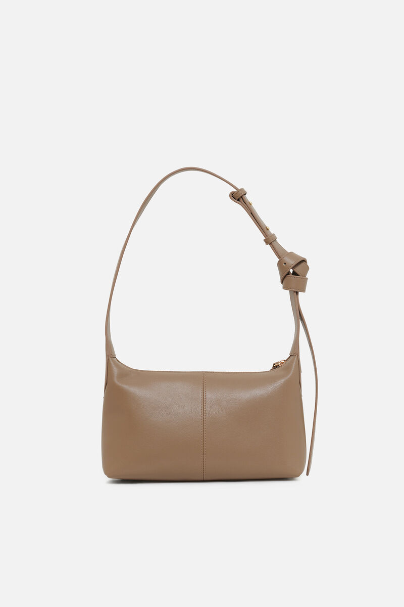 Sac Soa en cuir naturel beige femme