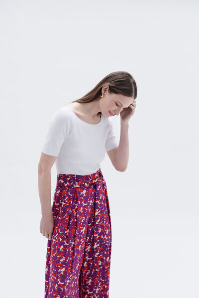 Pantaloni fabrice rosso donna