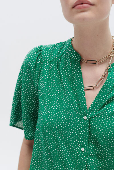 Camisa carla3 verde menta mulher