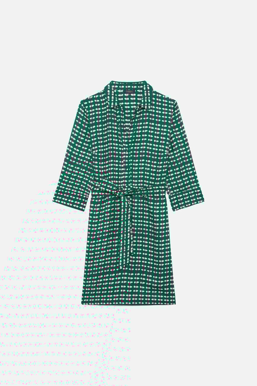 Robe Rlaurane vert émeraude femme