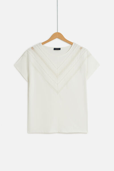Tshirt hina ivoire femme