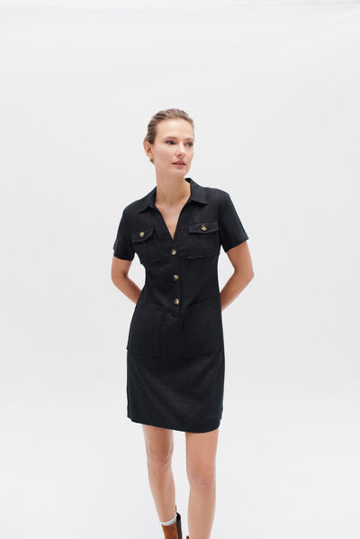 robe laure noir femme