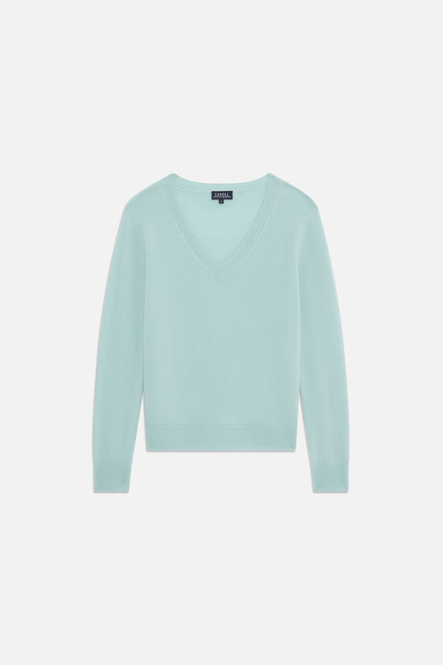 pullover marianne2 100 % kaschmir türkisblau damen
