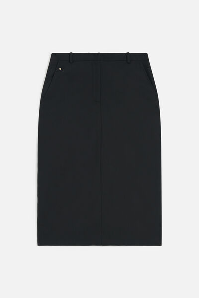 Jupe jim noir femme