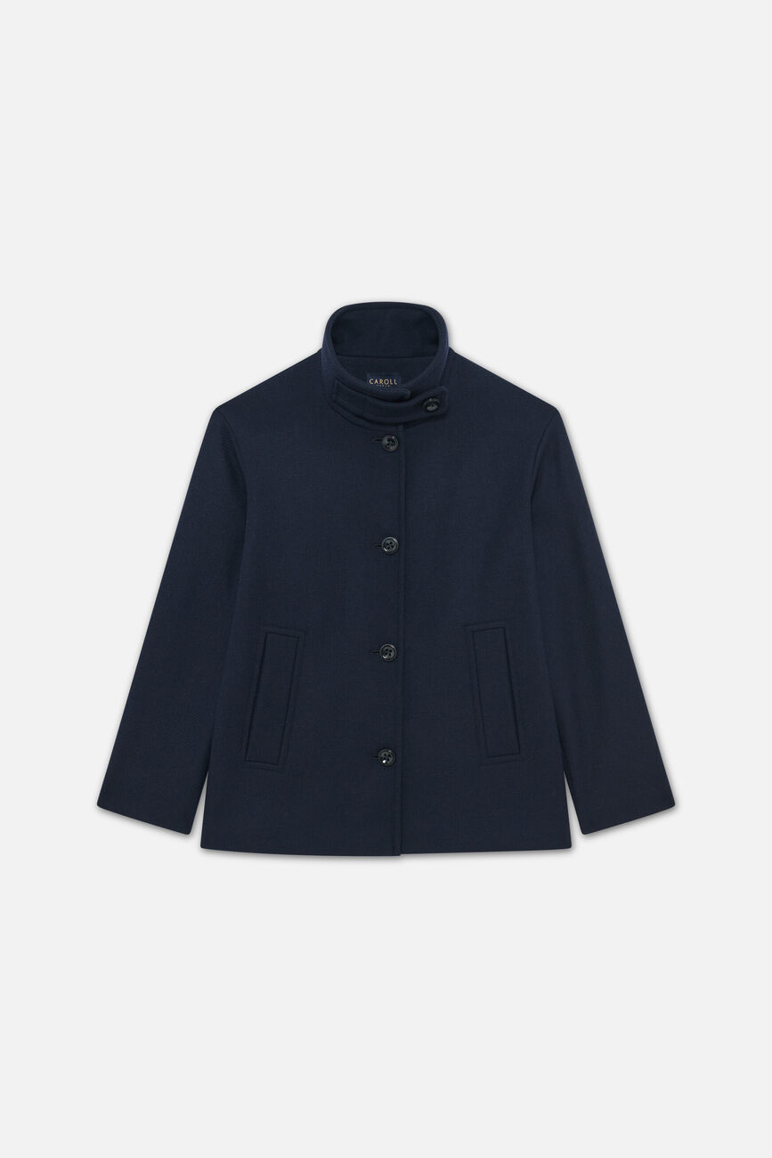 Coat gomain2 navy blue woman