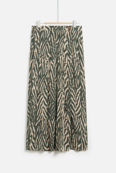 jupe santana safari vert kaki femme