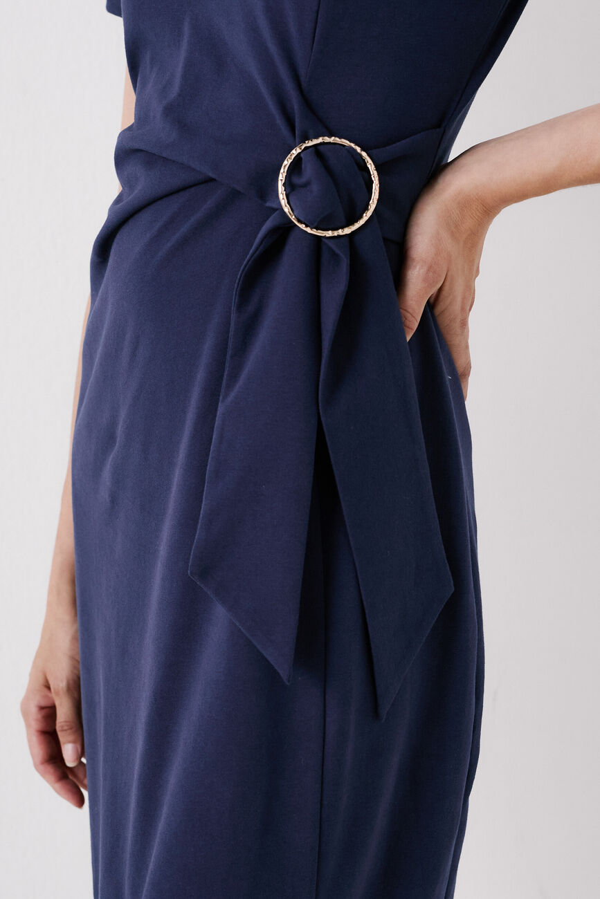 Dress raika navy blue woman