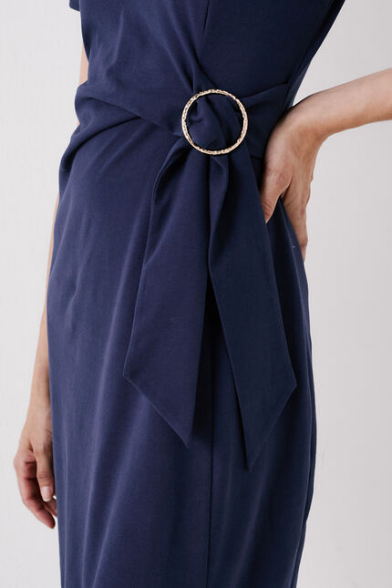 raika jurk marineblauw vrouw