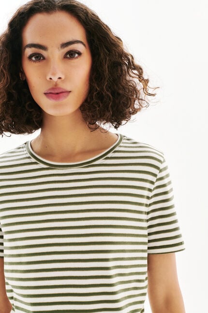 T-shirt Thea1 khakigrün damen