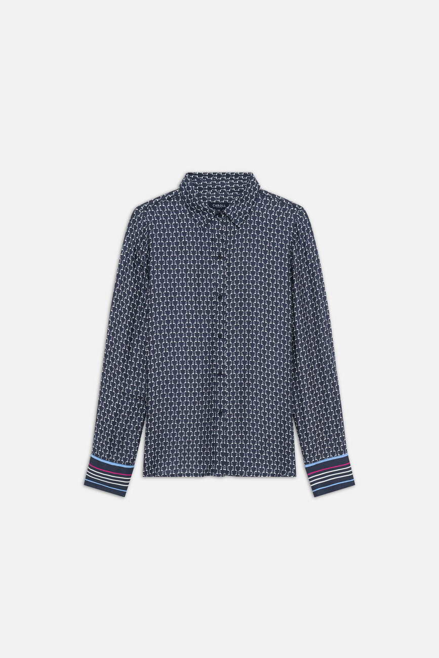 Chemise Cessy1 bleu marine femme